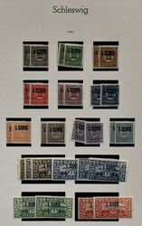 Schleswig, Slg. mit zweimal Nr. 15/28 postfr., inkl. Nr. 26/28b per ...