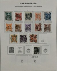 Deutsche Abstimmungsgebiete, gest. Sammlung mit Allenstein, ...