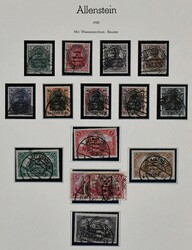 Allenstein, Zusammenstellung von Nr. 1-28 gest. kpl., Nr. 4 ...
