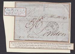 "Bremen", 1829-1849, neun Briefe nach London bzw. Edinburgh, großer ...