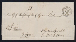 "Berin C. 2.F.d", schwarzer Franko-K1 vom 7.12.75 auf Ortsbrief, ...