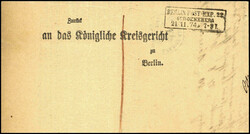 "Berlin Post-Exp. 22 Schoeneberg", 1874, klarer Ra3 auf ...