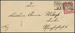 "Berlin Post-Exp. 9 Potsdamer Bahnhof", Ra3 in seltener Type (38,5 ...