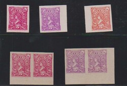 Uruguay, 1898, Freimarke 5 C., 12 geschnittene Probedrucke, in ...
