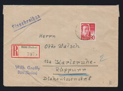 5 Pfg. im Paar als MeF auf Ortsbrief, sowie 80 Pfg. als EF auf ...