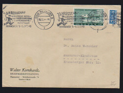 Sonderausgaben, drei bessere Belege: Nr. 54 nebst 56/57 auf R-Brief, ...