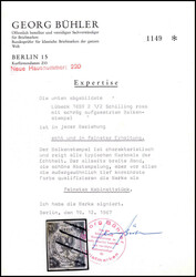2 1/2 Sch. magenta, breitrandiges und farbfrisches Luxusstück mit ...