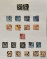 Baden, überaus reichhaltige und weit überkpl. Slg. auf Blanko-Bl., ...