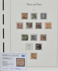 Thurn und Taxis, relativ kpl. Slg. in untersch. Erhaltung auf ...