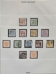 Thurn und Taxis, kpl. Slg. mit allen Spitzen auf ...