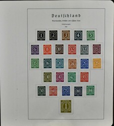Westzonen, meist ungebrauchte Slg. ab Kontrollrat mit Bl. 12A/B, ...