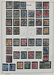 Dänemark, 1851/1944, gestempelte Slg. mit vielen besseren Ausgaben ...