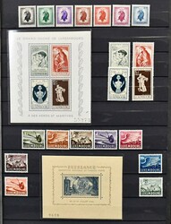 Luxemburg, 1945-68, postfrische Slg. mit guten Ausgaben der 50er ...