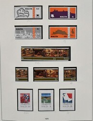 Malta, 1975-2000, kpl. postfr. Slg. SAFE-Dual-Vordruckalbum, dazu ...