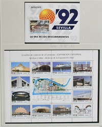 Spanien, 1975-2000, kpl. bis überkpl. postfrische Slg. in drei ...