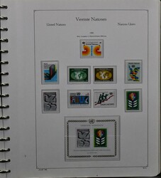 Vereinte Nationen, Wien, postfr. Slg., von 1979-2000 quasi ...