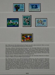 Vereinte Nationen, postfr. Slg. mit Genf, von 1969-1986 kpl., sowie ...