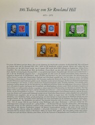 "100 Jahre Briefmarken", zweibändige, meist postfrische Abo-Slg. auf ...