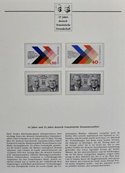 "25 Jahre Deutsch-Französische Freundschaft", Sammlung, meist Belege ...