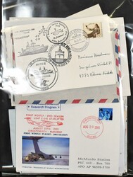 Polarflug-Briefe, meist Antarktis, 1951-2013, 150 versch. Belege mit ...