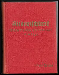 Grobe, Altdeutschland-Handbuch, zwei frühe Auflagen, Nr. 2 von 1959 ...