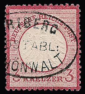 "Triberg-Schönwalt" als Teilabschlag auf normal gezähnter 3 Kr. kl. ...