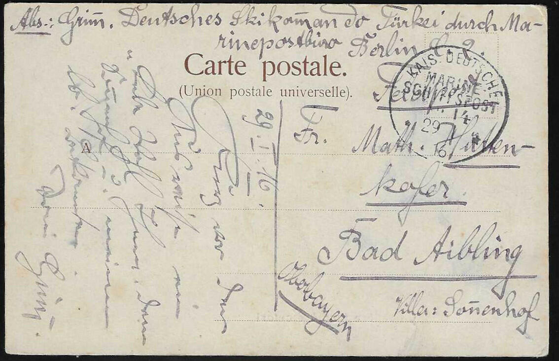 "MSP No. 14" vom 29.1.16 klar auf Ansichtskarte "Deutsches ...