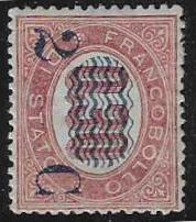 2 C. a. 0,30 L., Zeitungsmarke ungebraucht, kleiner Eckbug, Mi. 500,-