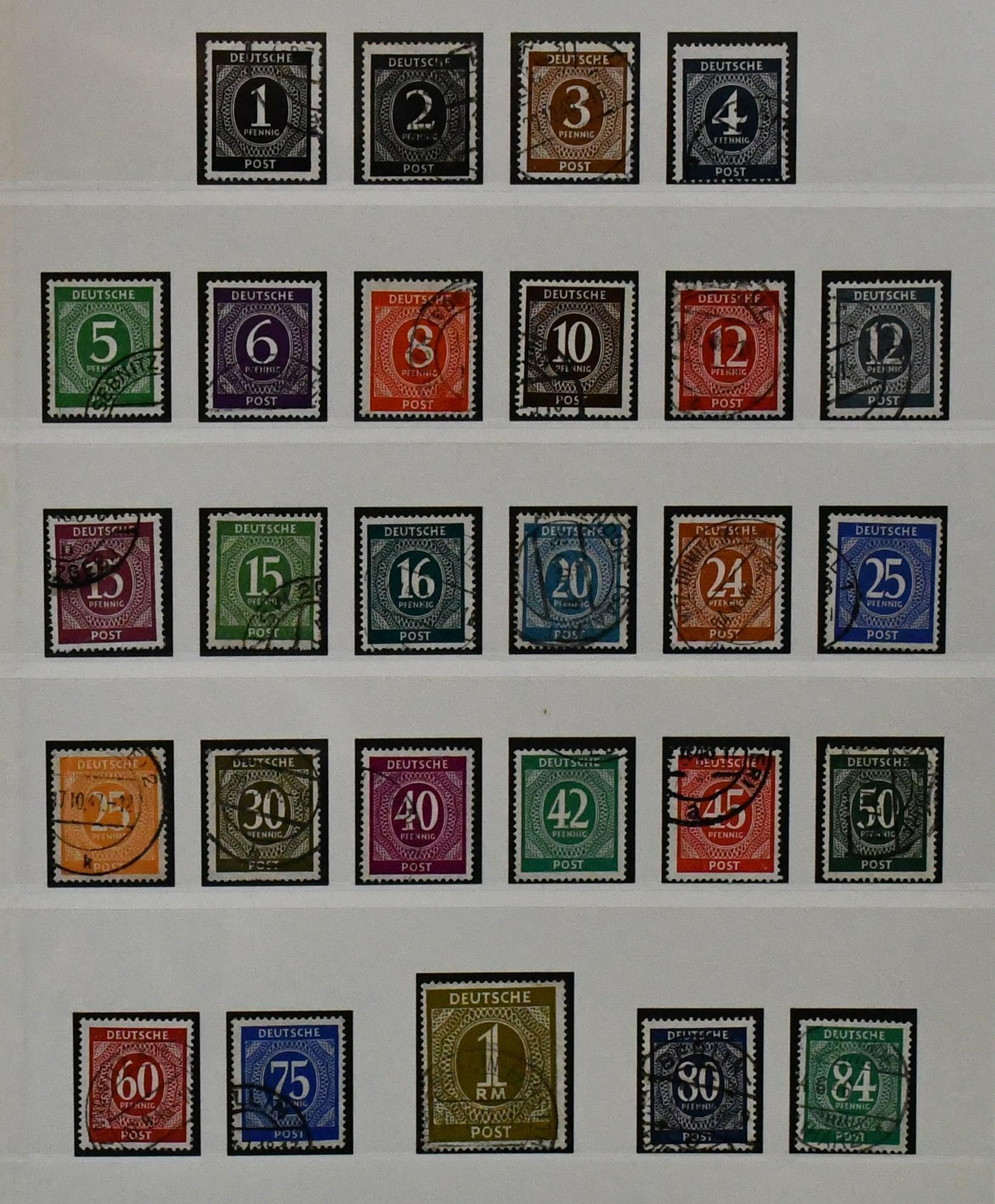 Gemeinschaftsausgabe, 1945/49, gest. kpl. Slg. mit Nr. 911/37 und ...