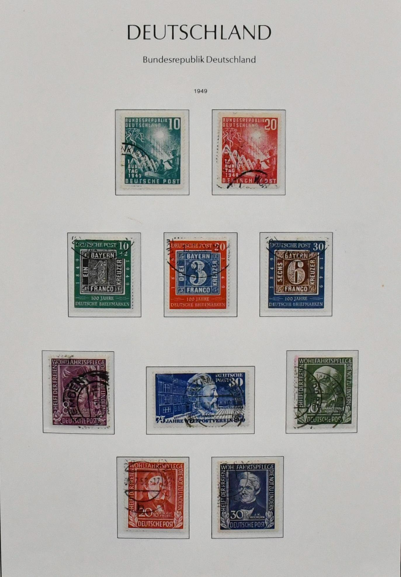 Bund, 1949/1998, gest. kpl. Slg., zusätzlich mit Heuss Lumogen und ...