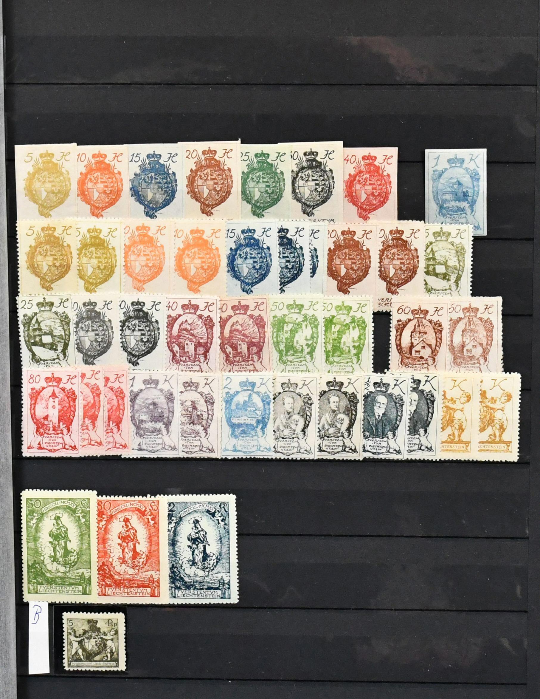 Liechtenstein, 1920/1995, anfangs ungebr. Slg. ab Nr. 17/39, mit Nr. ...
