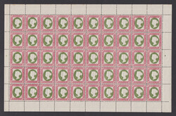 1/4 Sch., Leipziger und Hamburger Neudruck je im postfrischen Bogen