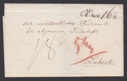 Incoming-Mail, München (L2) 1847, sowie K1 "Harburg" (1850), zwei ...