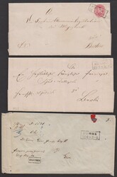 "Köpenick", Ra2 auf fünf Briefen, dabei Kabinettbrief 1 Sgr. sowie ...