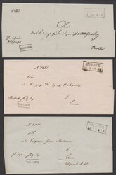 "Köpenick", Ra2 auf sechs Belegen, u.a. Wappen-Ganzsache 1 Sgr., ...