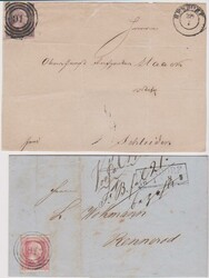 80: Old German States Prussia - Cancellations and seals