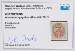 Unverausgabte 40 Pfg. tadellos postfrisch, Fotoexp. Wasels. Mi. 260 ...