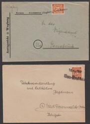 24 Pfg., drei Briefe mit besseren Aushilfs-Stempeln, L2 "Neu-Trebbin" ...