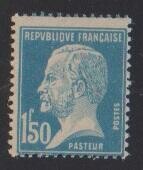 50 C. Säerin und 1,50 Fr. Pasteur, sog. "Marseille-Fälschungen" zum ...