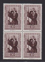 Gemälde in postfrischen Viererblöcken, Mi. 600,-Automatically ...