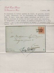 15 C. rosa, noch voll- bis breitrandig, auf Prachtbrief mit seltenem ...