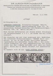 30 C. braun, Maschinenpapier, Type III, dekorativer waagerechter ...