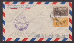 Philippinen, 1932/37, vier gute Flugpost-Briefe: einmal "zweiter Flug ...