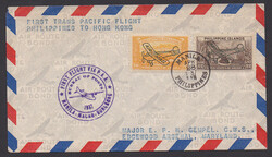 Philippinen, 1932/37, vier gute Flugpost-Briefe: einmal "zweiter Flug ...