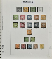 Württemberg, 1851/1920, umfangreiche Slg. mit wertmäßigem ...