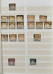 Württemberg, altes Lagerbuch mit 87 Kreuzer-Werten ab Nr. 1, u.a. ...