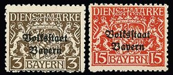 15: Germania - Stati de Baviera - Official stamps