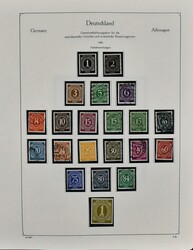 Westzonen, 1945/1949, Slg. mit Gemeinschaftsausgabe kpl. inkl. Bl. ...