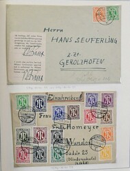 Westzonen, Slg. mit Gemeinschaftsausgabe Nr. 911/37 u. 943/62 je gest ...