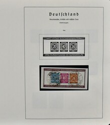 Westzonen, Slg. mit Gemeinschaftsausgabe Bl. 12A mit SST, gepr. ...